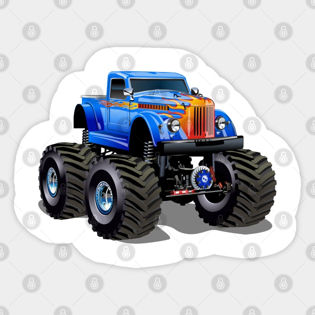 Cartoon Monster Truck Sticker by Mechanik